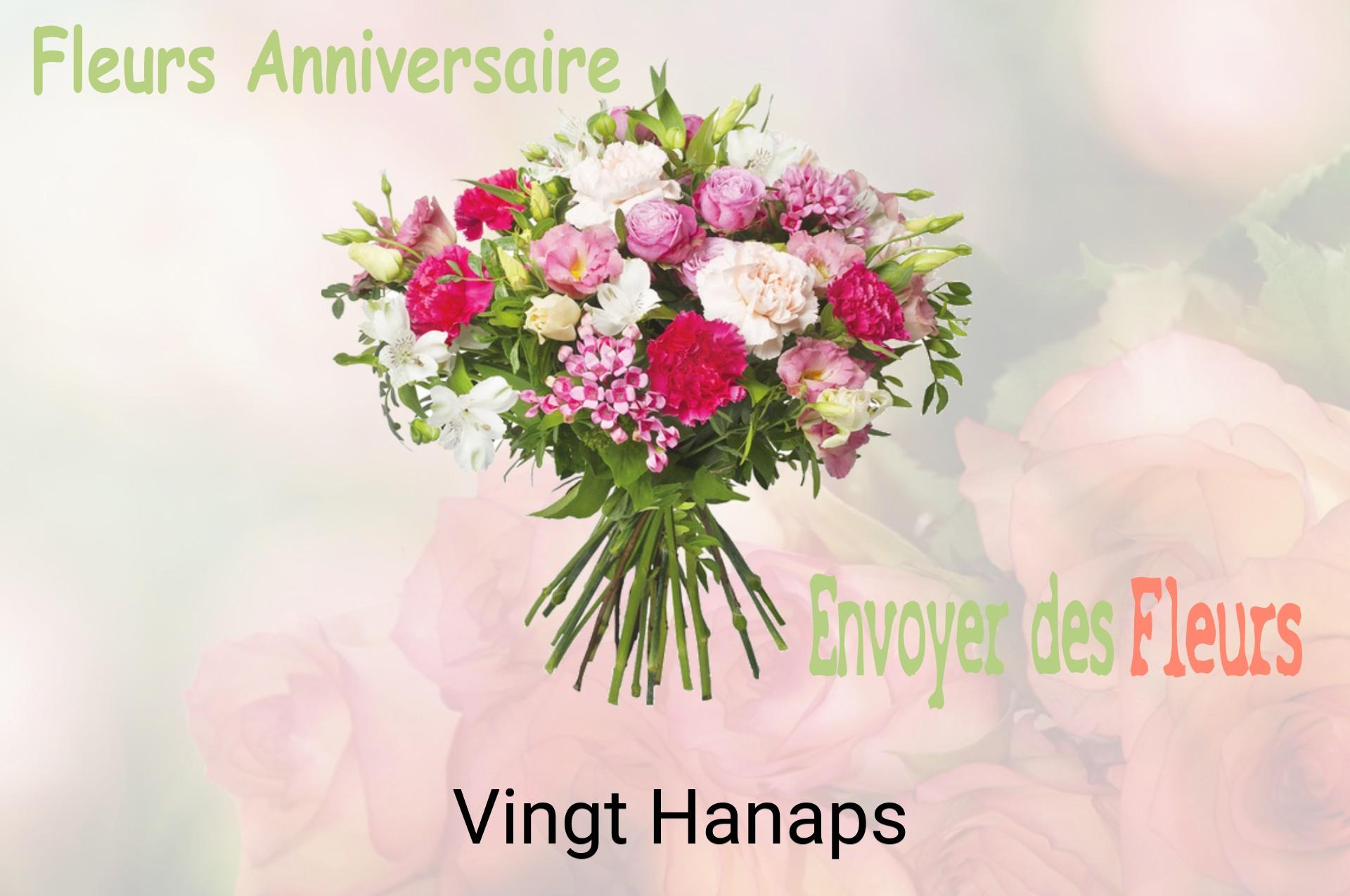 Bouquet de fleurs d’anniversaire livré à Vingt-Hanaps