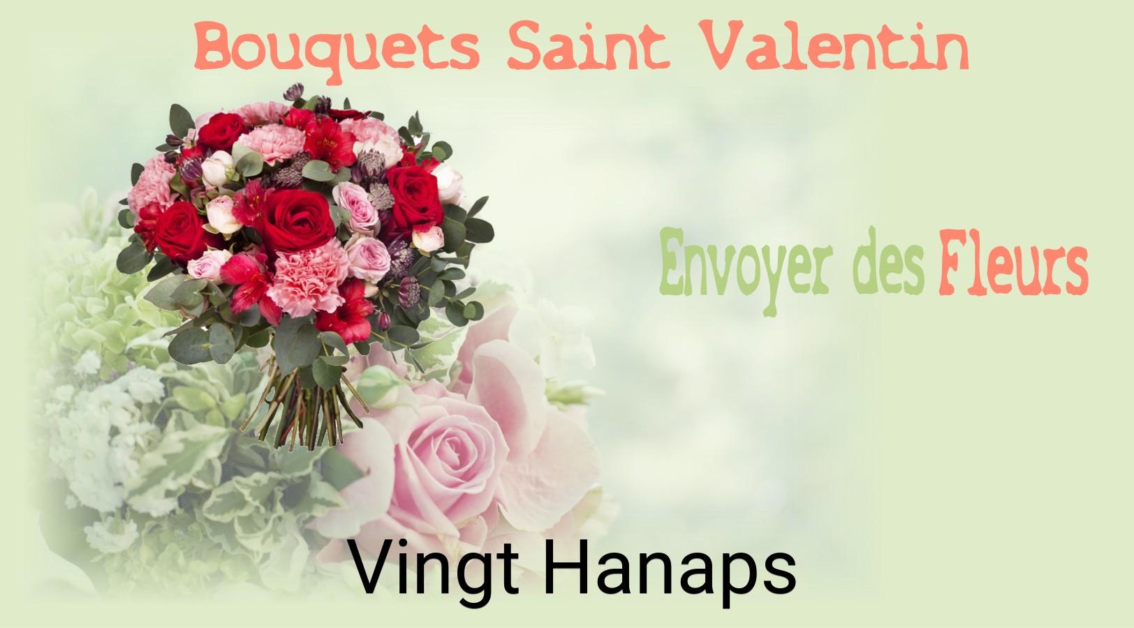 Roses de Saint-Valentin livrées à Vingt-Hanaps